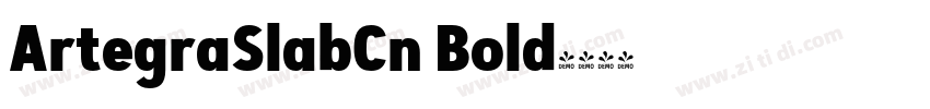ArtegraSlabCn Bold字体转换